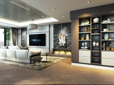 Azhome Studio TV Cabinet 3dmodel 3D model