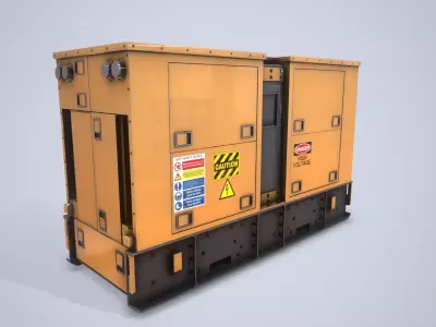 Power Generator PBR Low-poly 3D model