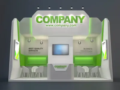 EXHIBITION STAND CLB 18 sqm 3D model