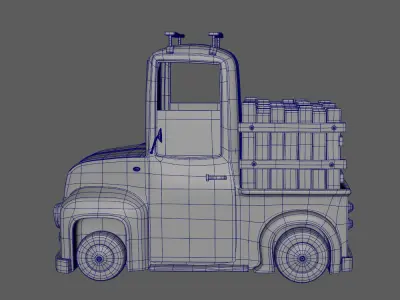Truck Cartoon 3D model