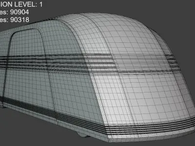 Tesla Robovan exterior 3D model