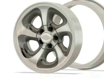 3d printable Chevy wheel 3D print model