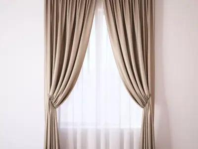 Set 46 Curtains 3D model