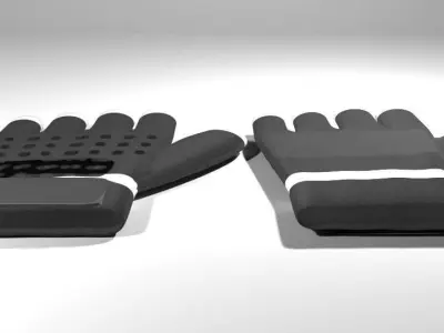 Sport Gloves - Fitness 3D model