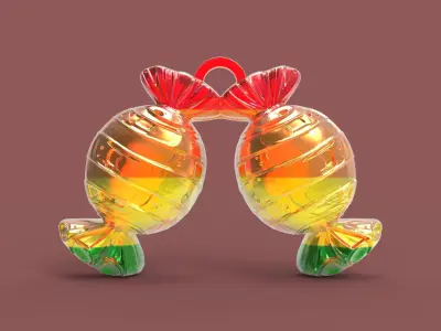 christmastree candy decor 3D print model