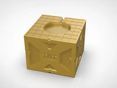 Apple Watch Dock as TNT explosive container 3D print model