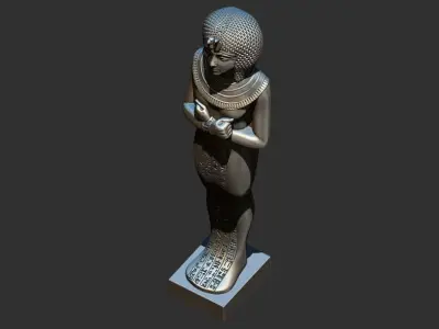 Ushabti of Tutankhamun statue  3d printable model 3D print model