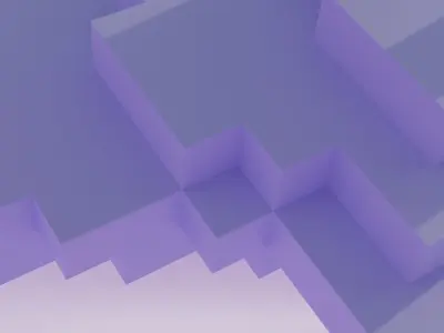 Geometric blocks V6 Low-poly 3D model