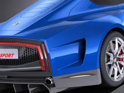 Volkswagen XL Sport 2015 VRAY 3D model