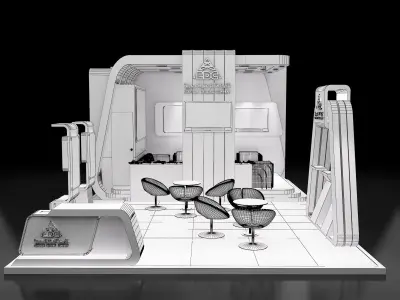 Booth Exhibition Stand a239 3D model