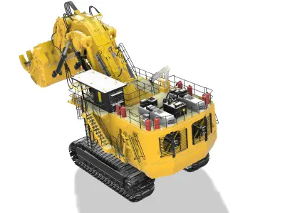 Hidraulyc Shovel CAT 6090FS  3D print model