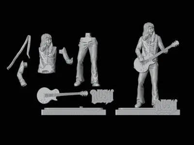 Alex Lifeson - Rush 3D printing 3D print model