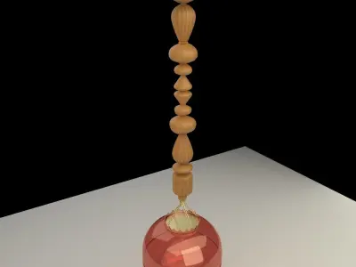 Chinese Red Lantern 3D model get