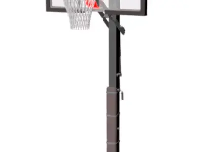Basketball Hoop 3D model 2