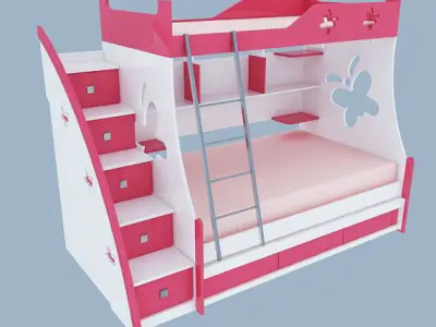 Kid Bed  3D model