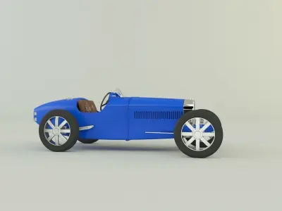 Bugatti type 35 B 3D model