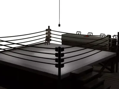 Boxing ring 3D model
