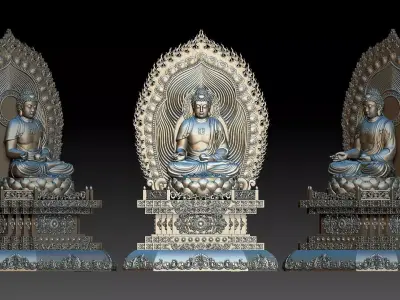 Amitabha Buddha 3D print model