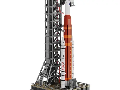 Lego NASA SLS Rocket  3D model