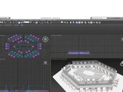 Data show AI room detailed model 3D model