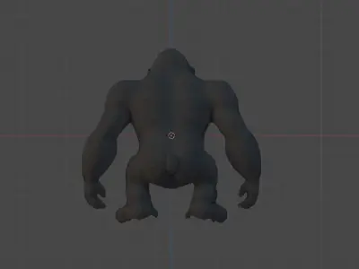 Gorilla Free low-poly 3D model Low-poly 3D model