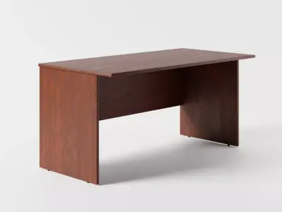 Wood Desk Unit 3D model