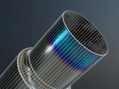 Anodized Car Exhaust  3D model