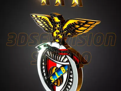 Sport Lisboa E Benfica logo -  Cinematic - 3D print 3D model
