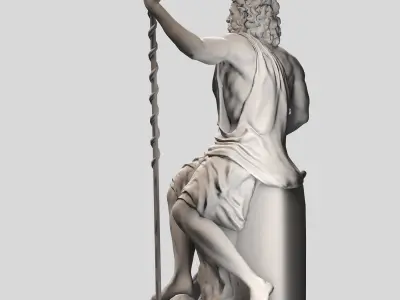 Zeus sculpt 3D print model