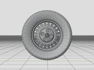 Alfa Romeo Giulietta 1977 Wheel 3D model