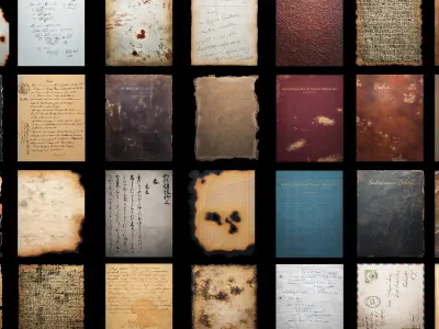 Paper and Book Cover Smart Materials for substance 3d painter Texture