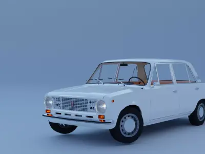 VAZ 21011  Low-poly 3D model