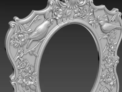 Mirror Frame for CNC 3D model