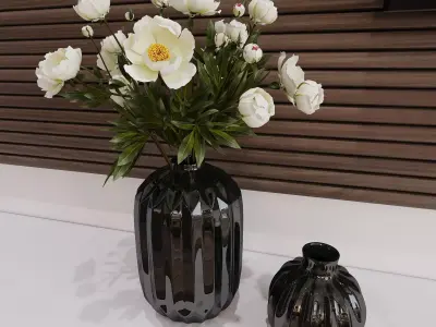 Flower Set bouquet 3D model