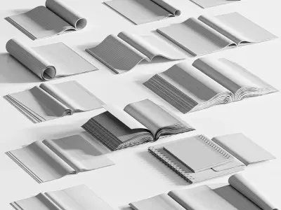 Magazine set 02 3D model