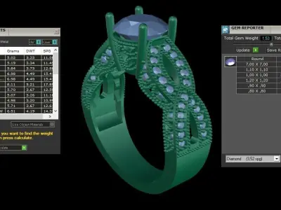ring code 100 3D print model