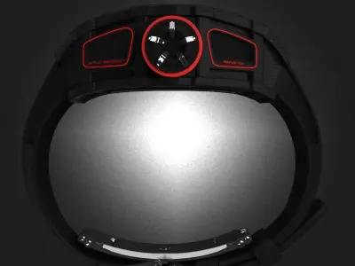 Richard Mille RM 50-03 Watch With Black Strap 3D model