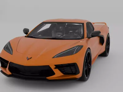 Chevrolet Corvette C8 3D model Textured