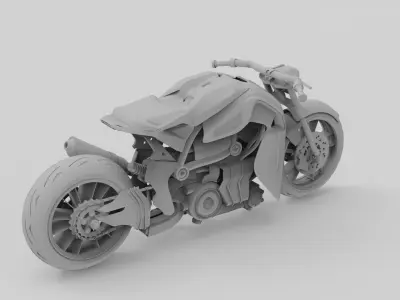 motorcycle Znb 3D model