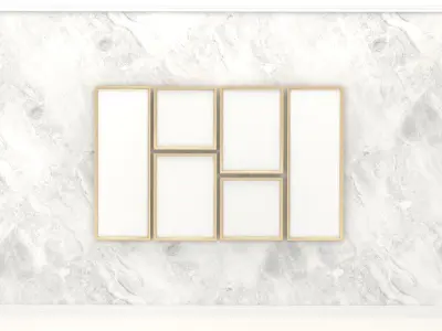 Frames on Wall 3D model