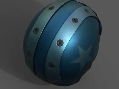 Helmet sport scifi bike coloring model fantasy human Hat  Low-poly 3D model
