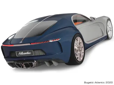 Bugatti Atlantic 2020 3D model