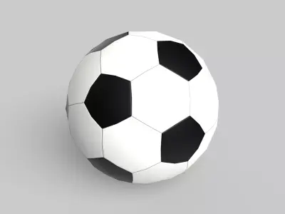 Soccer Ball Classic Standard Low-poly 3D model