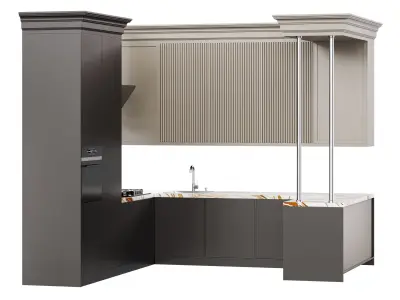 Modern kitchen 35 3D model