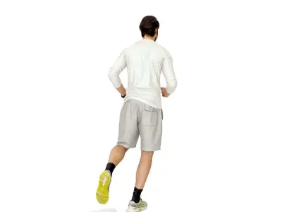 Casual Man Jogging SMan0312-HD2-O03P01-S Low-poly 3D model