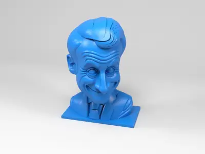 Emmanuel Macron caricature 3D print model