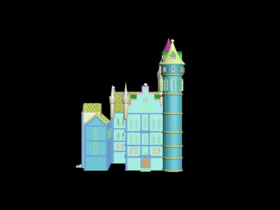 Medieval House 36 3D print model 3D model