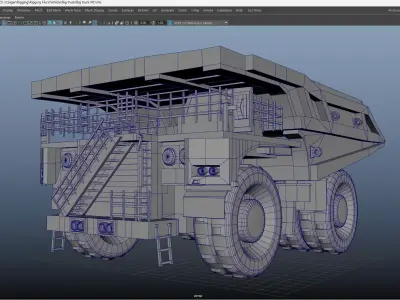 Cartoon Construction Vehicle Pack - Rigged Machines Animation Low-poly 3D model