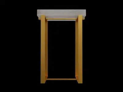 Ice Square Side Table 3D model