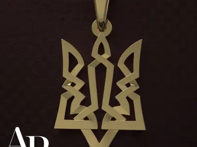 Ukrainian Trident 3D print model get